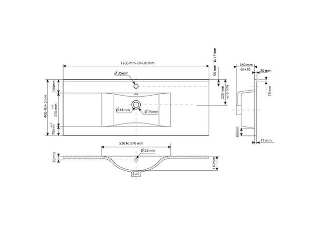 Allibert ceram soft wastafel (18x) - afbeelding 3 van  4