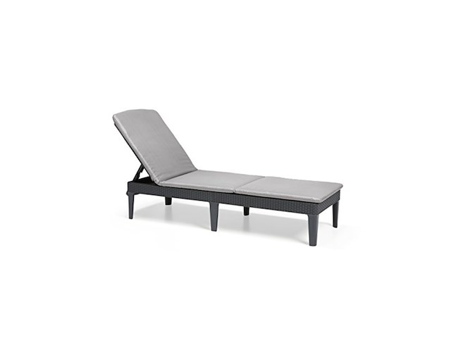 Allibert k238416t zonneligstoel met verstelbare rugleuning grijs - afbeelding 1 van  4