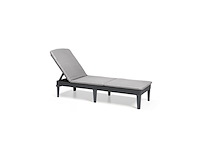 Allibert k238416t zonneligstoel met verstelbare rugleuning grijs - afbeelding 1 van  4