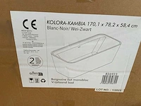 Allibert kolora kambia vrijstaand bad zwart - afbeelding 2 van  3