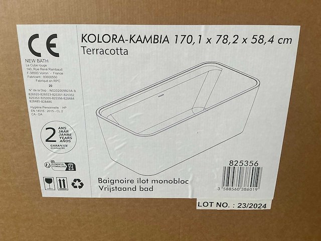 Allibert kolora kambia vrijstaande bad terracotta - afbeelding 1 van  1