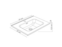 Allibert kosmik-facine wastafel - afbeelding 4 van  4