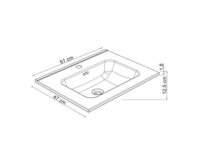 Allibert kosmik-facine wastafel - afbeelding 2 van  4