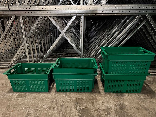 Allibert krat 60x40x30cm stapelbaar en nestelbaar (100x) - afbeelding 2 van  5
