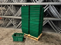 Allibert krat 60x40x30cm stapelbaar en nestelbaar (100x) - afbeelding 1 van  5