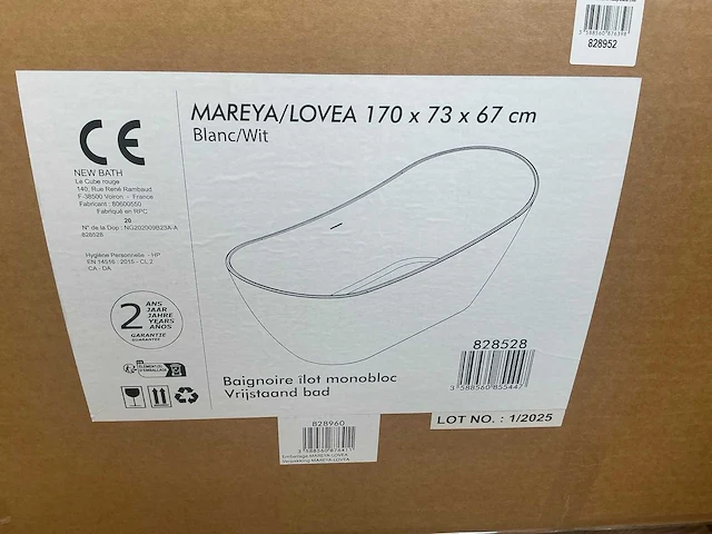 Allibert mareya lovea vrijstaand bad - afbeelding 4 van  4
