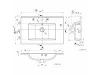 Allibert primo 70cm wastafel - afbeelding 2 van  4