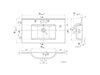 Allibert primo 80cm wastafel - afbeelding 3 van  5