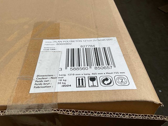 Allibert shadow 121cm wastafel (6x) - afbeelding 4 van  8