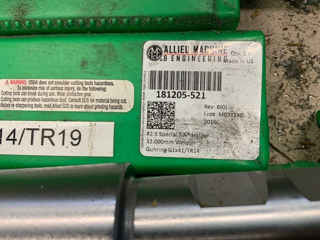 Allied machine & enginering wisselplaatboorhouder (6x) - afbeelding 2 van  3