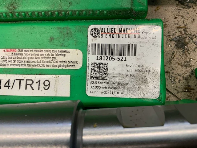 Allied machine & enginering wisselplaatboorhouder (6x) - afbeelding 2 van  3