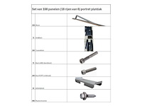 Allimex - montageset platdak voor 108 panelen (18 rijen van 6) - afbeelding 2 van  8