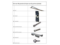 Allimex - montageset platdak voor 36 panelen (6 rijen van 6) - afbeelding 2 van  8
