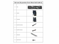 Allimex - montageset van 20 panelen oost-west 5xo-5xw 2x - afbeelding 2 van  9