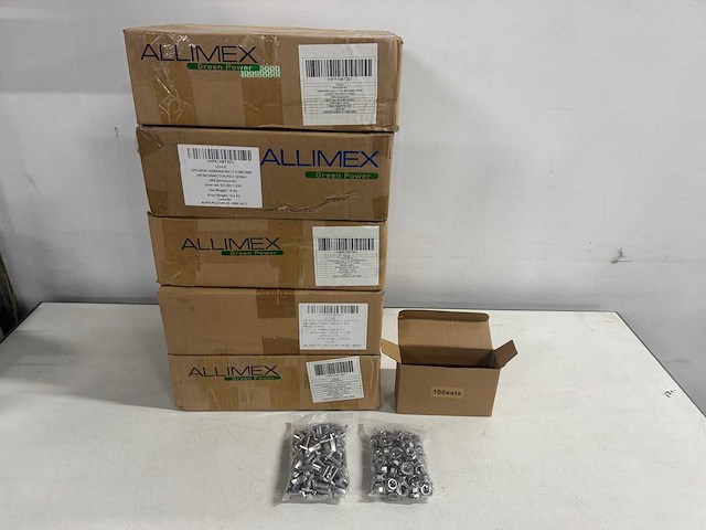 Allimex - rvs hamerkopbout + kartelmoer m8 (48000x) - afbeelding 1 van  1