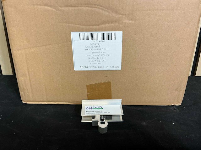 Allimex 101863 aluminium middenklem (100x) - afbeelding 1 van  7