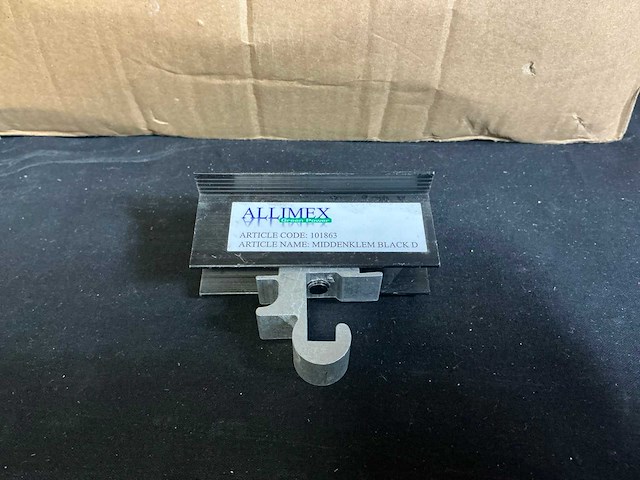 Allimex 101863 aluminium middenklem zwart (98x) - afbeelding 2 van  5