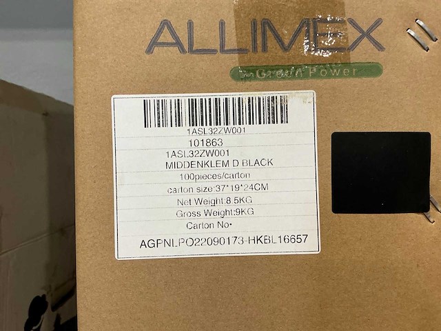 Allimex 101863 zwart middenklem (2900x) - afbeelding 3 van  5