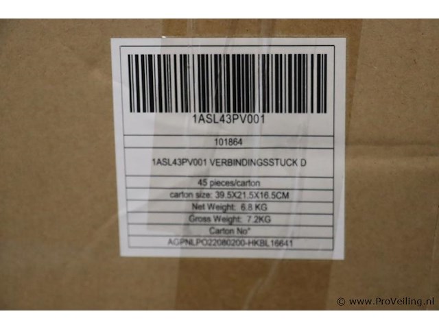 Allimex allislide profielverbinder 1asl43pv001 t.b.v. zonnepanelen - 5 dozen á 45 stuks - afbeelding 3 van  3