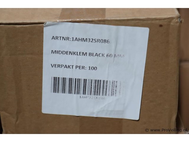 Allimex solarspeed middenklem 1ahm32sr086 & eindklem 30 black 60mm - 1ahm32rs070 - afbeelding 2 van  7
