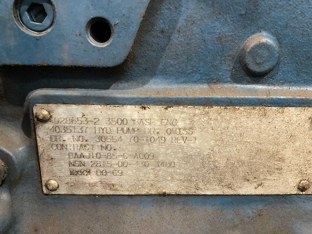 Allis chalmers 3500 dieselmotor - afbeelding 5 van  7