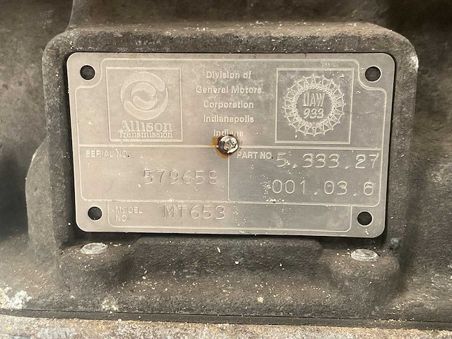 Allison mt653 transmissie - afbeelding 9 van  9