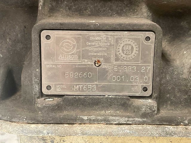 Allison mt653 transmissie - afbeelding 9 van  9