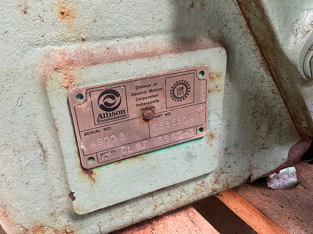 Allison transmission cl bt 5865-3 transmissie - afbeelding 7 van  7