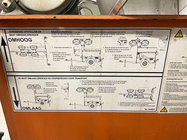 Allmand night-lite pro mobiele lichtmast - afbeelding 2 van  19