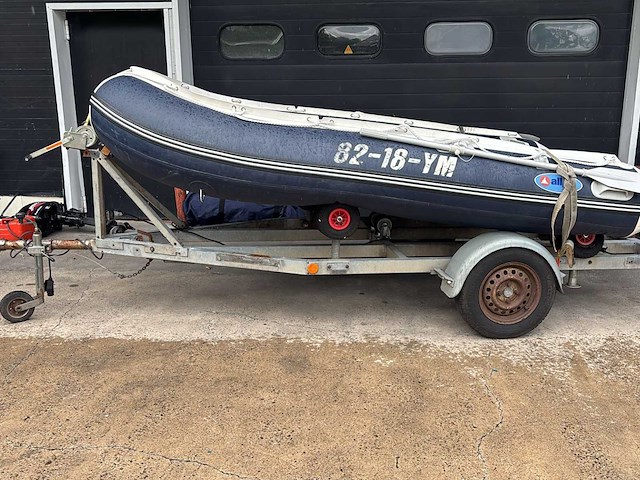 Allpa - sens350 - rubberboot met boottrailer - afbeelding 4 van  11