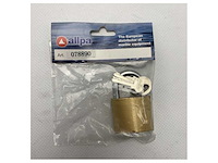 Allpa messing hangslot met roestvrijstalen beugel - 078895 - afbeelding 1 van  1
