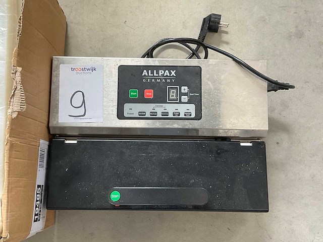 Allpax gmbh p355 vacuüm verpakkingsmachine / sealmachine - afbeelding 3 van  7