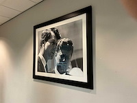 Allposters j.f. kennedy ingelijste zwart-wit foto (20x) - afbeelding 5 van  20