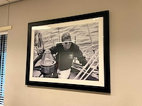 Allposters j.f. kennedy ingelijste zwart-wit foto (20x) - afbeelding 18 van  20