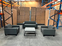 Allweather tuinset, zonder tafel, donker grijs - afbeelding 1 van  5