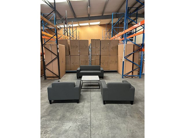 Allweather tuinset, zonder tafel, donker grijs - afbeelding 2 van  5