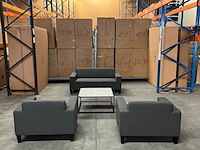 Allweather tuinset, zonder tafel, donker grijs - afbeelding 2 van  5