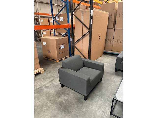 Allweather tuinset, zonder tafel, donker grijs - afbeelding 4 van  5