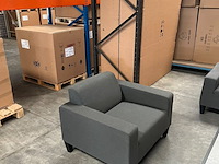 Allweather tuinset, zonder tafel, donker grijs - afbeelding 4 van  5
