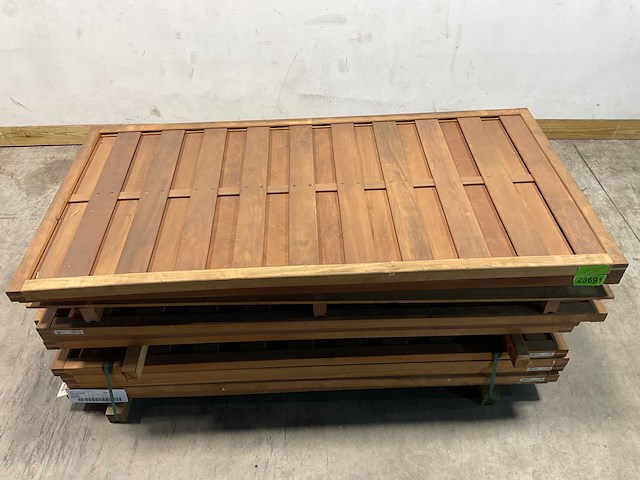 Almendrillo tuinscherm 20-planks met kader - 179x90x4,5 cm (6x) - afbeelding 3 van  5