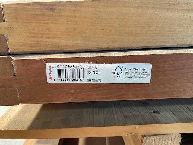 Almendrillo tuinscherm 20-planks met kader - 179x90x4,5 cm (6x) - afbeelding 6 van  7