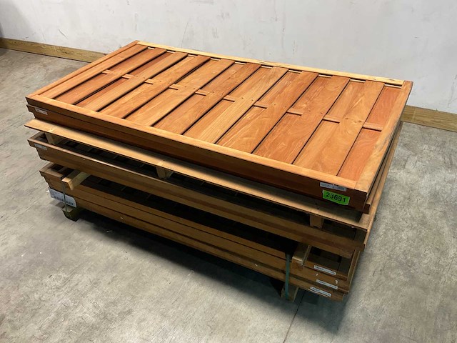 Almendrillo tuinscherm 20-planks met kader - 179x90x4,5 cm (6x) - afbeelding 1 van  6