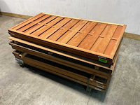 Almendrillo tuinscherm 20-planks met kader - 179x90x4,5 cm (6x)