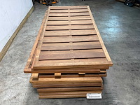 Almendrillo tuinscherm 20-planks met kader - 179x90x4,5 cm (6x) - afbeelding 3 van  6
