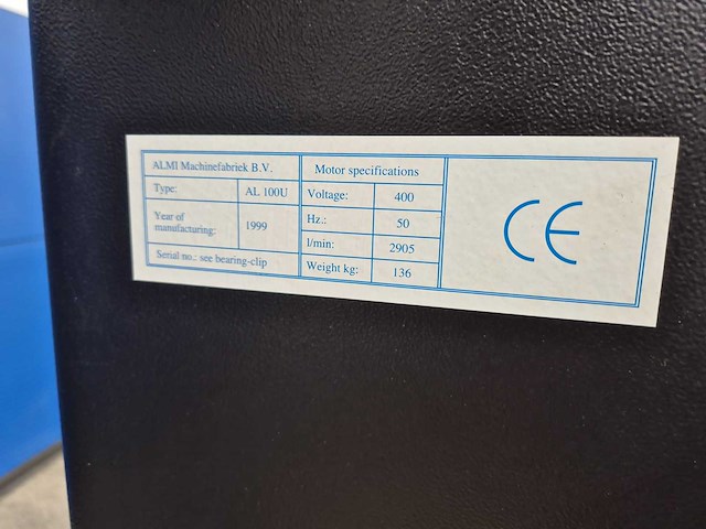 Almi - al100u - pijpuitslijpmachine / radiusslijper - afbeelding 12 van  14