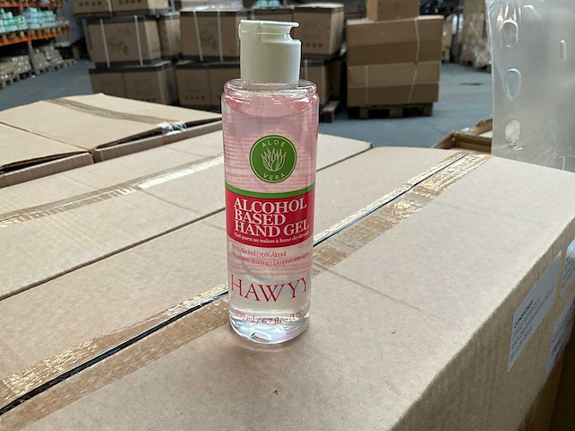 Aloe vera - alcohol based hand gel - hawyy 200 ml - schoonmaakmiddel (10x) - afbeelding 5 van  6