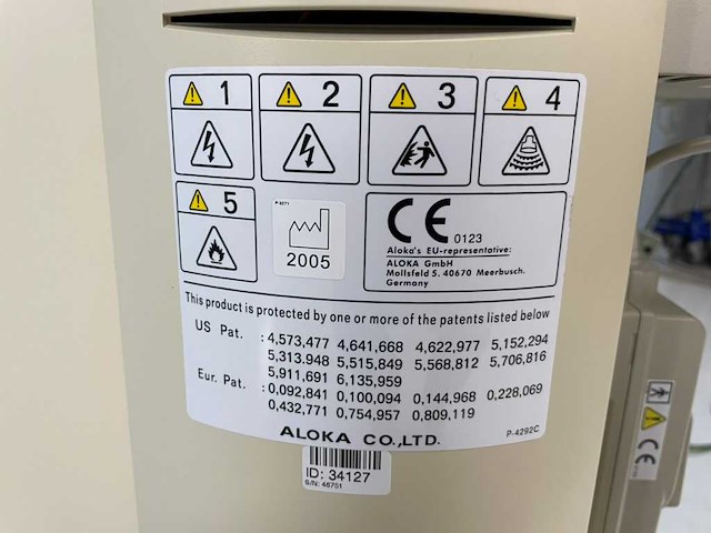 Aloka - 55d-1000 - echoscopisch apparaat - 2005 - afbeelding 2 van  10
