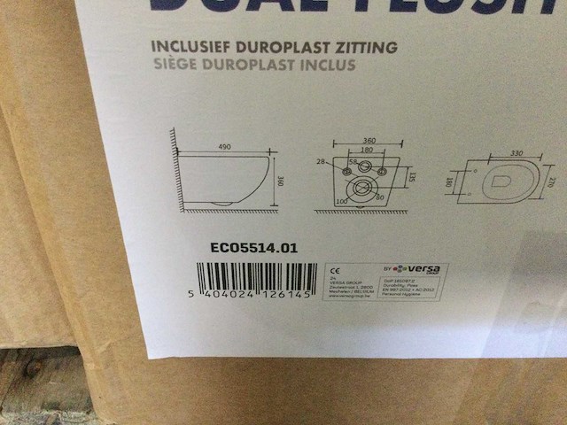Aloni - eco5514.01 - randloze hangtoilet incl. toiletzitting - afbeelding 5 van  6