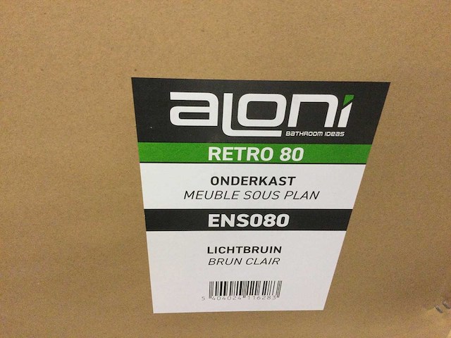 Aloni - ens080/tu080 - onderkast met wastafel 46x80 cm. - afbeelding 3 van  3