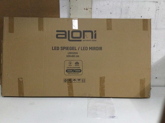 Aloni - ldh1014 - spiegel met led +verwarming 120x60 cm. - afbeelding 2 van  5
